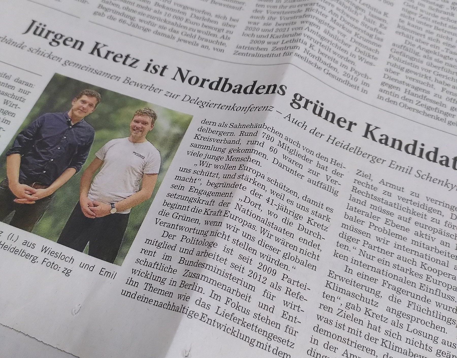 Jürgen Kretz ist Nordbadens grüner Kandidat für Europa