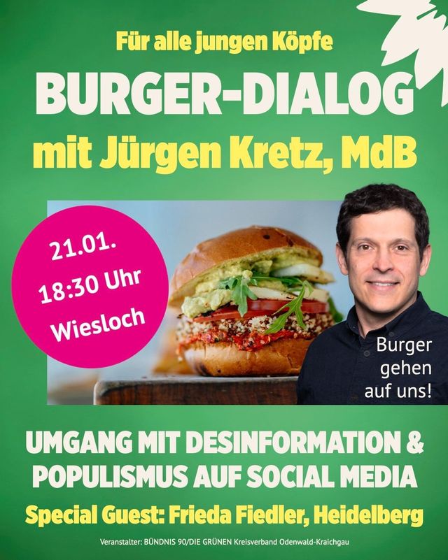 Burger-Dialog: Umgang mit Desinformation & Populismus auf Social Media