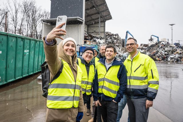 Besuch bei Karle Recycling mit MdB Sandra Detzer